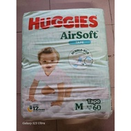 (Stock Clearance) Huggies Natural Soft Air Soft M60/XL44 Tape / Pants