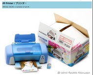 Re-ment 絕版食玩 Petite Consumer Home Electronics 家電館 2 迷你微縮模型 No.9 藍色 打印機 Printer 玩具