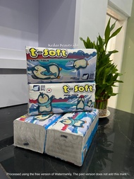 T-SOFT Facial Tissue 200 gr T Soft Tissue Wajah 2pcs