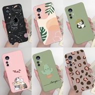 For Xiaomi 12T  12T Pro Case Matte New Design Cute Cartoon Astronaut Cat Matte Jelly Casing for Xiom