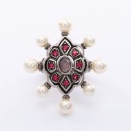 【二手，A級】Gucci GUCCI 戒指，不銹鋼戒指，女士款