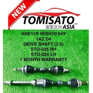TOYOTA ANE11R WISH10 04Y 1AZ D4 (2.0) DRIVE SHAFT LEFT & RIGHT (PRICE FOR 1PCS) NEW CHINA OEM