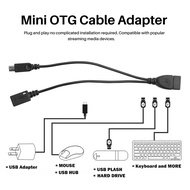 (WAPY) 4-Pack Mini OTG Cable Adapter,2-In-1 Powered Micro-USB to USB Adapter(OTG Cable + Power Cable