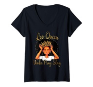 Womens Leo Queens Are Born in July 23 -August 22 T-shirt V-Neck T-Shirt