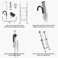 Small Small Ladder Household Aluminum Alloy Ladder Small Multifunctional 4-Step Indoor Lower Bunk Fo