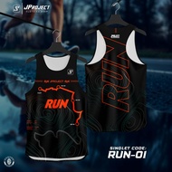 RUNNING SINGLET DESIGN RUN-01 SINGLET MAN RUNNING SINGLET