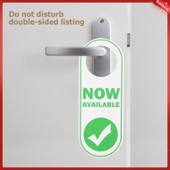 Door Sign Hanger Do Disturb Not Please Available Knock Tag Knob Sided Double Now Hanging Office Sign