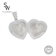 Silverworks Plain Heart Locket Design Pendant C3930