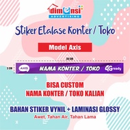 Stiker Etalase Konter / Toko Murah + Laminasi ( Minimal 15 Pcs ) - DIMENSI ADV