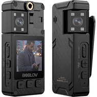 BOBLOV A24 1296P Body Worn Camera 180° Rotate Side Lens Body Camera, Built-in 2000mAh Battery for 8 