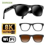 DOREEN AI Smart Glasses, 8MP HD Camera 8K Smart AI Glasses, Voice Assistant Video Record Bluetooth C