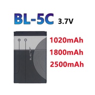 【Ready Stock】BL-5C 3.7V 1020mAh / 1800mAh / 2500mAh Rechargeable Battery Suitable for Household Radi