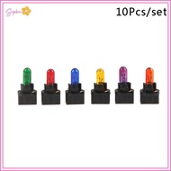 UVIGM> 10PCS T5.5 Led Bulb W1.2WCar Interior Lights Dashboard Heating Indicator Wedge Auto Instrumen