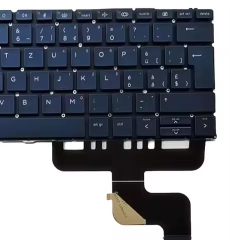 French Language Keyboard For HP ELITE Dragonfly G2 with Blue Backlight Original SN9181BL9 SG-A4810-2