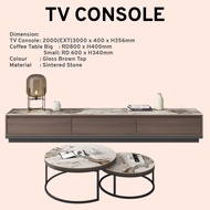 TV CONSOLE WITH COFFEE TABLE SET