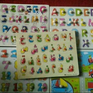 ABC 123 Alif ba ta Wooden Puzzle