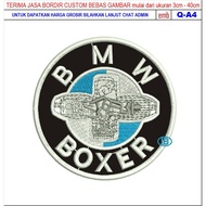 HD-198 EMBROIDERED PATCH MOTORCYCLE BOXERbmwS/RACING/CLUB