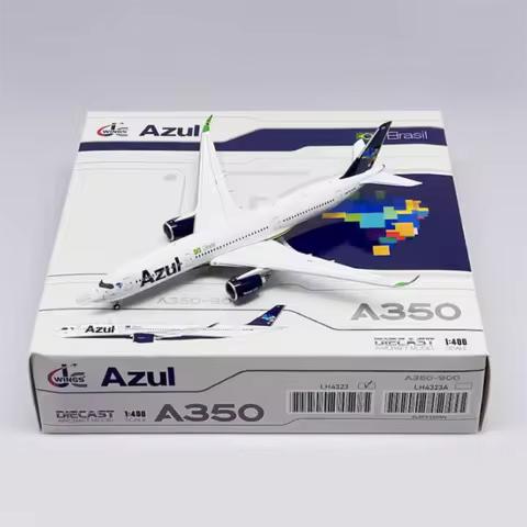 JC Wings Diecast 1:400 Scale A350-900 Azul Airlines PR-AOY LH4323 Aircraft Simulation Alloy Finished