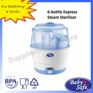 Baby Safe 6-bottle Express Steam Sterilizer LB317 IB0093