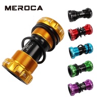 MEROCA Bicycle Threaded Bottom Bracket Bearing 68mm Mountain Road Bike Hollowtech Crankset Bb Axis Parts