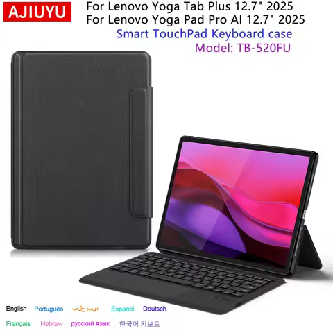 Touchpad Keyboard For Lenovo Yoga Tab Plus 12.7'' 2025 TB520FU Case for Lenovo Yoga Pad Pro 12.7 Tab