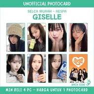 MIN. ORDER 4PC - UNOFFICIAL PHOTOCARD AESPA - GISELLE