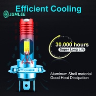 【JUMLEE HOT】Motorcycle LED H4 H6 BA20D COB Chips H7 H6 BA20D H4 P15D RGB Scooter Light