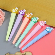Daily New Arrival/High-Value Cat Claw Cone Gel Pen Plastic Ice Cream Youth League Creative Stationer