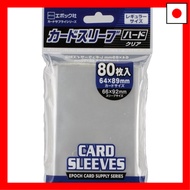 Epoch Co., Ltd. Card Sleeves, Plastic, Regular Size 66 x 92 mm (Compatible Size 64 x 89 mm), 80 Slee