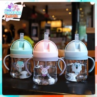 TTT Viral Children's Drinking Bottle 280ML Animal Character Baby Water Bottle Toddler Training Cup P