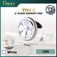 Exhaust Fan 6” 8” 10” 12” Wall Exhaust Fan Ceiling Exhaust Fan Ekzos Dinding Kipas Ekzos Siling 抽风机