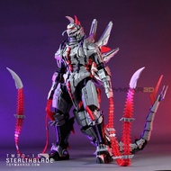 Godzilla Printing Hidden Blade Mechanical Hidden Blade Hand-Made Blade Assembled Mecha Model Toy Orn