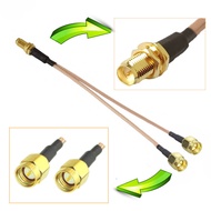 1PC RP-SMA Female to 2 X SMA Male Antenna Extension Cable Splitter Y type RG316 Cable Pigtail for HUAWEIZTE 3G/4G Modem
