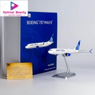 NG Models 94001 1: 200 United Airlines B737 MAX9 N37555 High-End Collection