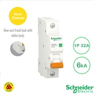 Schneider MCB 1P 32A 6kA New Domae MCB Breaker 1 Phase 32 Amp 6kA