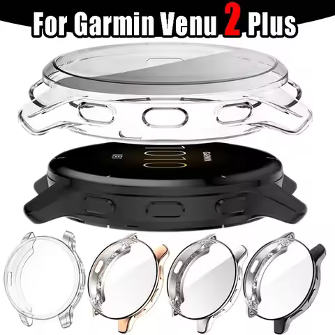 Screen Protector Case For Garmin Venu 2 Plus Full Coverage Smartwatch TPU Protective Cover For Garmi