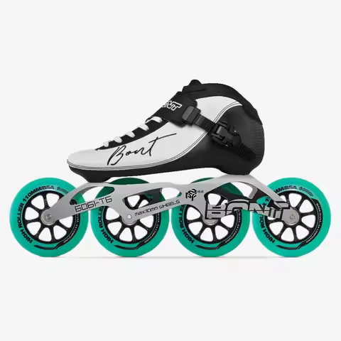Inline Speed Skates 100% Original Bont BNT 2PT Heatmoldable CarbonFiber Boot 4*90/100/110mm 6061 Hig