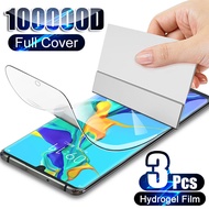 3Pcs Full Cover Screen Protector For Huawei P30 P50 P40 P20 Mate 30 20 10 40 Pro Plus Lite Hydrogel Film Not Glass Accessories