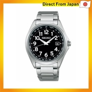 [Seiko Watch] Watch Seiko Selection Titanium Solar Radio Watch with World Time Function Arabic Numer