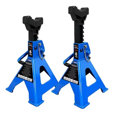 6 Ton Jack Stands Heavy Duty 13200 Lbs Car Jack Stands for Trucks with Double Pin Locking Extra Rubb