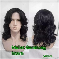 MELET GONDRONG WIG FOR MEN ADULT WIG HAIR GONDRONG WIG FOR MEN