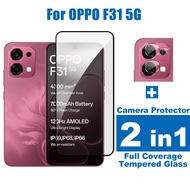 2 in 1 For OPPO F31 5G HD 9H Tempered Glass For OPPO F31 Pro Plus F31 F29 Pro K13S K13X K13 Turbo Pr