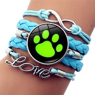 Anime Ladybug Polka Dot Time Gem Bracelet Creative LOVE Unlimited Symbol Multi-Layer Braided Rope Br