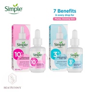 【SG Beauty Mall】[Simple Booster Serum Vitamin B3 Niacinamide/Hyaluronic Acid + B5 30ml