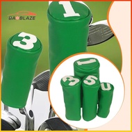 [BaoblazeMY] 4 Pieces Golf Club Covers Headcovers Driver Fairway Hybrid Golfer Gift Wear Resistant P