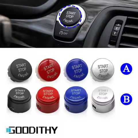 New Car Engine START Button Replace Cover STOP Switch Accessory Key Decor for BMW F10 F11 F06 F07 F0