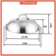 [Chiwanji] Griddle Lid Replace Part 32cm 12.60 inch Easy to Clean Frying Pan Lid Soup Pot Cover Skil
