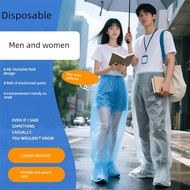 baju hujan tebal tahan lasak baju hujan motor Seluar hujan sekali pakai, kaki tebal, kalis air luar,