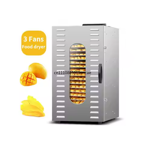 Commercial Industrial Fruit And Food Dryer 32 48 80 96 Trays Stainless Steel Fruit Vegetable Meat Dr