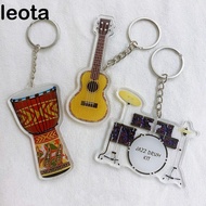 LEOTA Guitar Model Pendant, Cello VIOLIN Guitar Acrylic Keychain, Musician Jewelry Piano Guqin Clari